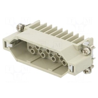 Connector: HDC | contact insert | male | DD | PIN: 25 | 25+PE | size D16A
