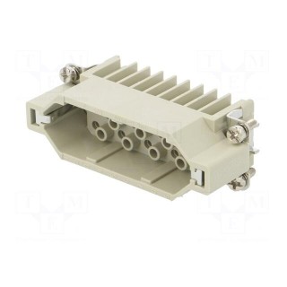 Connector: HDC | contact insert | male | DD | PIN: 25 | 25+PE | size D16A
