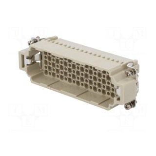 Connector: HDC | contact insert | male | DDD | PIN: 108 | 108+PE | crimped