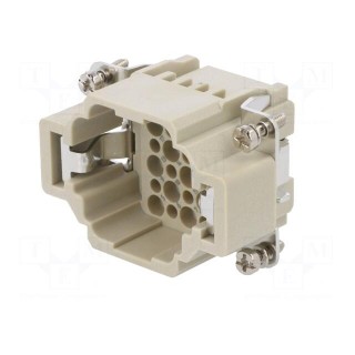 Connector: HDC | contact insert | male | DDD | PIN: 24 | 24+PE | size D6B