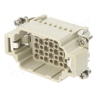 Connector: HDC | contact insert | male | DDD | PIN: 42 | 42+PE | size D10B