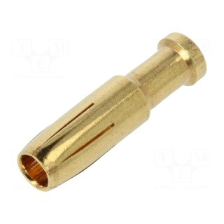 Contact | female | copper alloy | gold-plated | 6mm2 | 10AWG | bulk | 40A