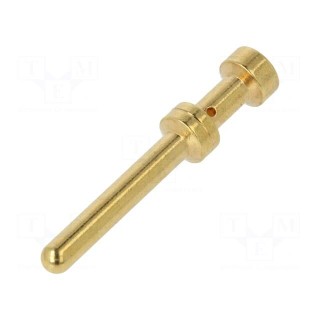 Contact | male | copper alloy | gold-plated | 1mm2 | 18AWG | bulk | 16A