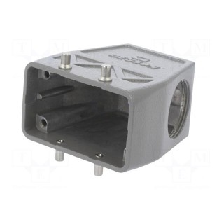 Enclosure: for HDC connectors | size D10B | for cable | angled | M32