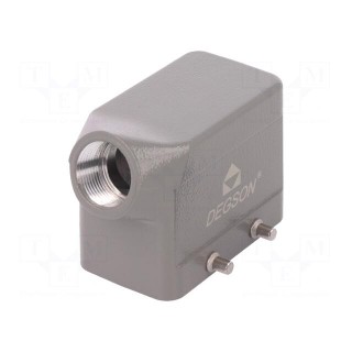 Enclosure: for HDC connectors | size D10B | for cable | angled | PG16