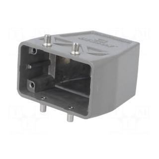 Enclosure: for HDC connectors | size D10B | for cable | straight