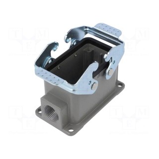 Enclosure: for HDC connectors | size D10B | with double latch