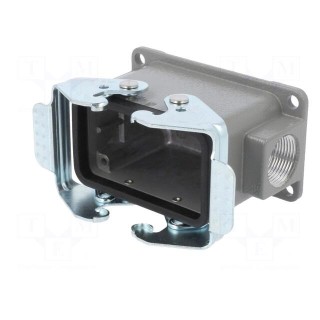 Enclosure: for HDC connectors | size D10B | with double latch