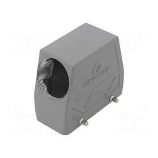 Enclosure: for HDC connectors | size D16B | for cable | angled | M40
