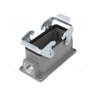 Enclosure: for HDC connectors | size D16B | with double latch