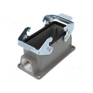 Enclosure: for HDC connectors | size D16B | with double latch