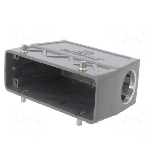 Enclosure: for HDC connectors | size D24B | for cable | angled | M32