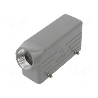 Enclosure: for HDC connectors | size D24B | for cable | angled | M32