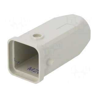 Enclosure: for HDC connectors | size D3A | for cable | for latch