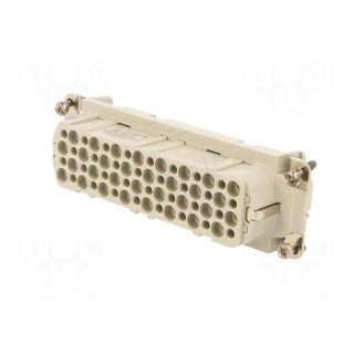 Connector: HDC | contact insert | female | C146,heavy|mate D | PIN: 64