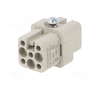 Connector: HDC | contact insert | female | C146,heavy|mate D | PIN: 8
