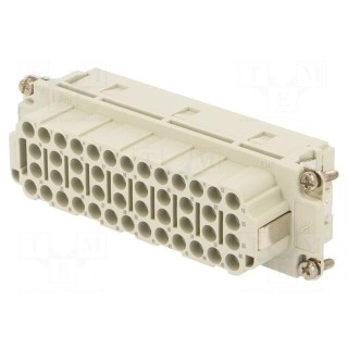 Connector: HDC | contact insert | female | C146,heavy|mate EE | 46+PE