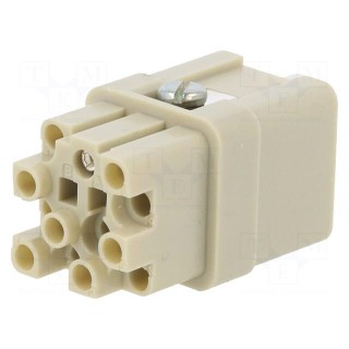 Connector: HDC | contact insert | female | C146,heavy|mate Q | PIN: 13