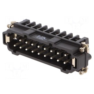 Connector: HDC | contact insert | male | C146 | size E24 | 16A | 660V