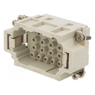 Connector: HDC | contact insert | male | C146,heavy|mate EE | PIN: 18