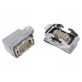 Connector: HDC | male + female | C146 | PIN: 10 | 10+PE | size E10 | M25