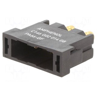 Connector: HDC | module | male | C146,heavy|mate M | PIN: 2 | pneumatic