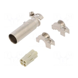 Connector: HDC | module,contact insert | male | PIN: 4 | 400V