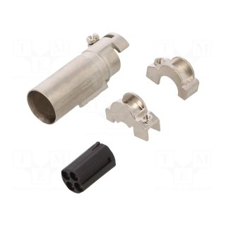 Connector: HDC | module,contact insert | male | PIN: 4 | w/o contacts