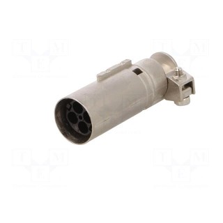 Connector: HDC | module,contact insert | male | PIN: 4 | w/o contacts