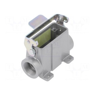 Enclosure: for HDC connectors | C146 | size A10 | with latch | PG16
