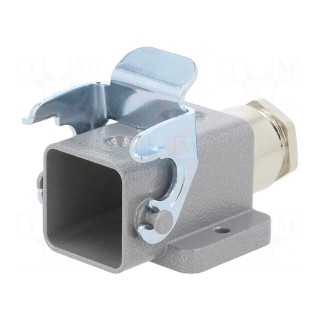 Enclosure: for HDC connectors | C146 | size A3 | with latch | plastic