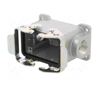 Enclosure: for HDC connectors | C146 | size E10 | with double latch