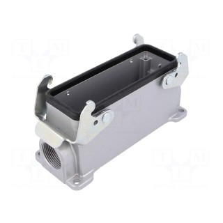 Enclosure: for HDC connectors | C146 | size E24 | with double latch