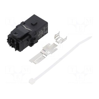 Connector: HDC | contact insert | female | Han® 1A | PIN: 4 | 3P+PE