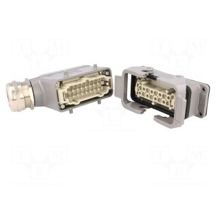 Connector: HAN | male + female | plug + socket | Han Kit | PIN: 16