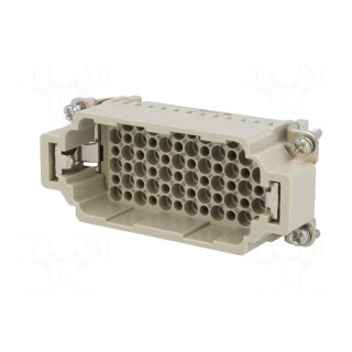 Connector: HDC | contact insert | male | Han® DD | PIN: 72 | 72+PE | 10A