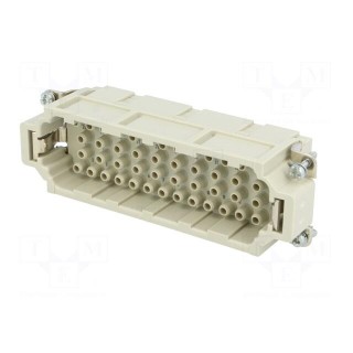 Connector: rectangular | male | Han EE | PIN: 46 | 46+PE | size 24B | 16A