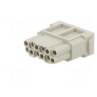 Connector: HDC | module | female | Han-Modular® | PIN: 12 | w/o contacts
