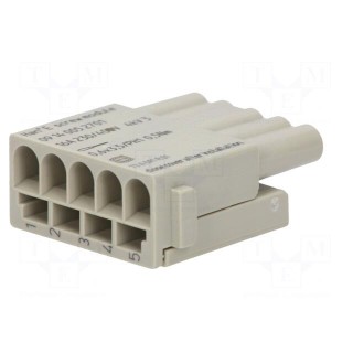 Connector: HDC | module | female | Han Modular | PIN: 5 | screw terminal