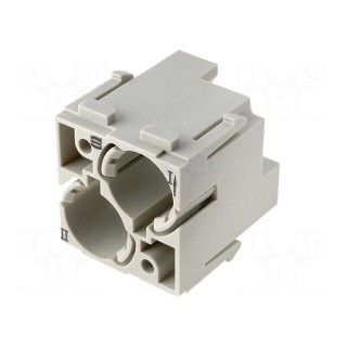 Connector: HDC | module | male | 50V | Mech.durability: 500cycles | 10GΩ