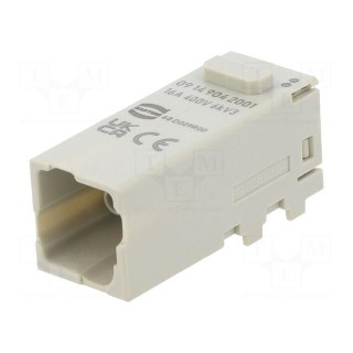 Connector: HDC | module | male | Han-Modular® Domino | PIN: 4