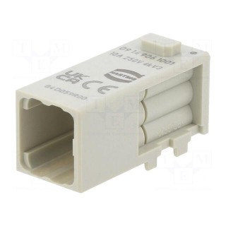 Connector: HDC | module | male | Han-Modular® Domino | PIN: 6