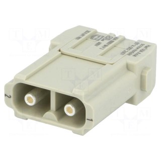 Connector: HDC | module | male | Han-Modular® | PIN: 2 | screw terminal