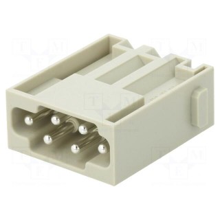 Connector: HDC | module | male | Han-Modular® | PIN: 6 | 16A | 500V