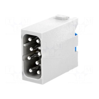 Connector: HDC | module | male | Han-Modular® | PIN: 8 | 16A | 400V