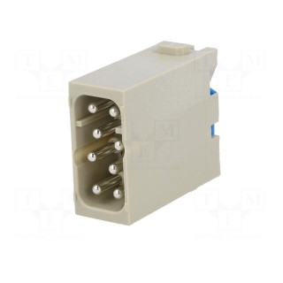 Connector: HDC | module | male | Han-Modular® | PIN: 8 | 16A | 400V