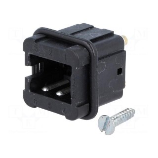 Connector: HDC | contact insert | female | Staf® | PIN: 6 | size 3A | 10A