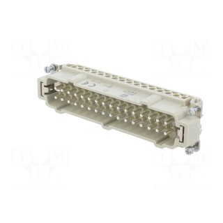 Connector: HDC | contact insert | male | Han E® | PIN: 32 | 32+PE | 16A