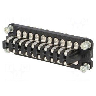 Connector: HDC | contact insert | male | Staf® | PIN: 20 | size 16A | 10A