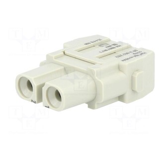 Connector: rectangular | module | female | Han Modular 40A | PIN: 2